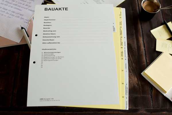 Bauregister, 2-farbig